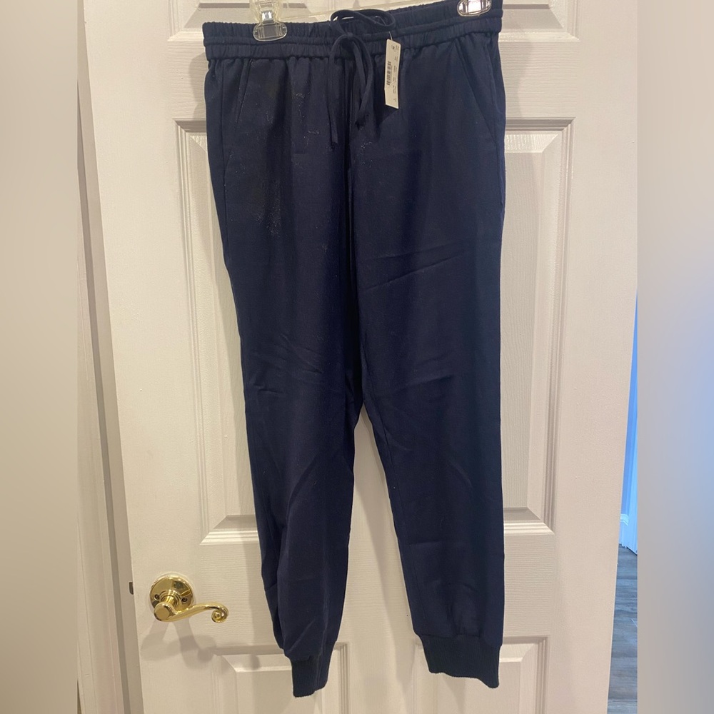 J. Crew Dark Gray Wool Jogger Pull-On Drawstring Pants SZ 4 NWT